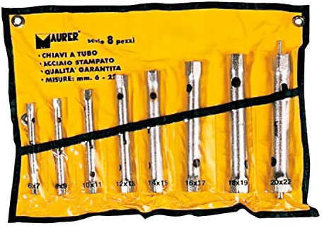WeGeek - Juego Llaves Tubo Tubular Maurer 8 Piezas