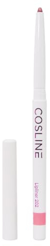 COSLINE Lipliner Azalea, Lipliner in Hellem Rosa, Cremig, Langanhaltend, Kein Anspitzen, Vegan