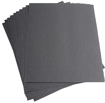 ProDec Lot de 10 grandes feuilles de papier abrasif grains divers