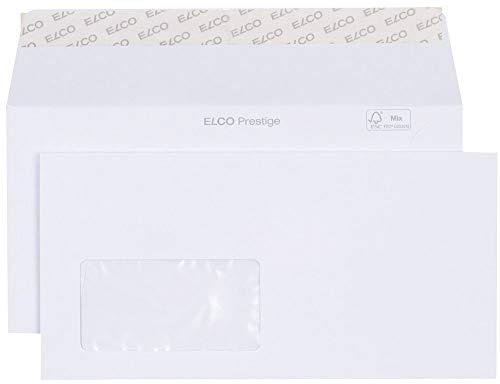 Elco 42779 Prestige Briefumschlag, Dinlang, 120 g, weiß