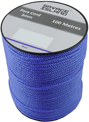 Savage Island 100 m spole paracord 3 mm för camping utomhus hantverk trädgårdsmästare Survival Arrmy hemmafixer Bivak hängmatta tält mörtlina alllina för alla ändamål