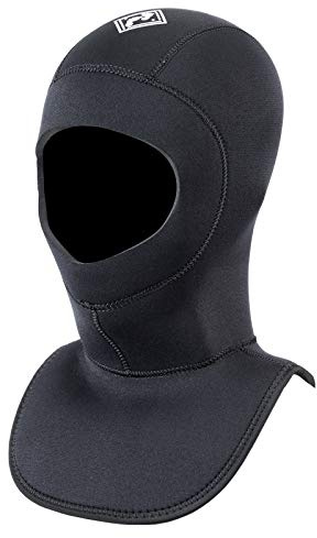 Two Bare Feet 5mm & 7mm Neoprene Wetsuit Hood – Thermal Insulation for Cold Water Diving, Surfing & Watersports, Durable Design with Secure Fit (7MM - 2XL)