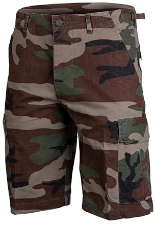 MIL-TEC, Bermuda da Uomo, Multicolore (Woodland), S