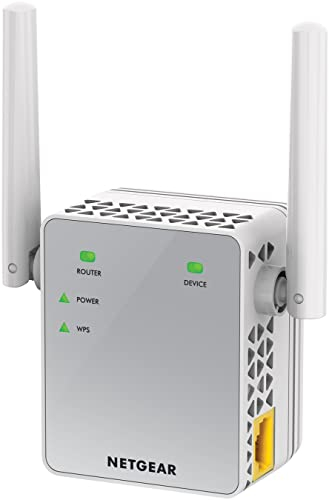 NETGEAR Ripetitore WiFi (EX3700), amplificatore WiFi AC750, amplificatore WiFi, eliminazione delle zone morte, fino a 90 m², potente segnale boost ripetitore WiFi, estensore WiFi compatto, compatibile con tutte le scatole