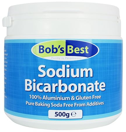 Bob's Best Sodium Bicarbonate Baking Soda 500g for Cooking, Baking, Cleaning & Personal Care - Aluminium & Gluten Free