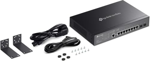 TP-Link T2500G-10TS(TL-SG3210) JetStream Gigabit L2 Lite Managed Switch (8-Port, inkl. 2 SFP Slots, lüfterloses Passivkühlkonzept)