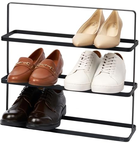 YAMAZAKI Tower Breites Schuhregal aus Stahl