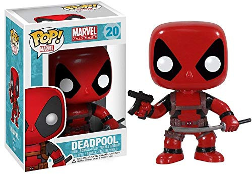 Funko POP! Marvel: Deadpool Bobble Head Figure | Offizieller Fanartikel und Merch - Vinyl Sammelfigur als Regal Deko - Geschenkidee zum Geburtstag für Fans und Sammler