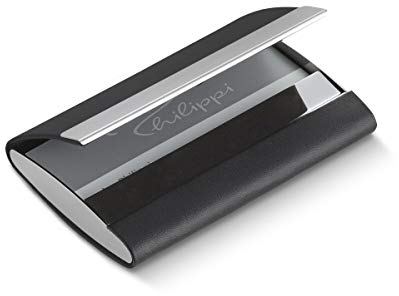 Philippi Giorgio Visitenkartenhülle, 10 cm, Schwarz