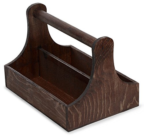 dine@drinkstuff Pine Condiment Caddy 25 x 18 x 18cm, DS31439 Simgle