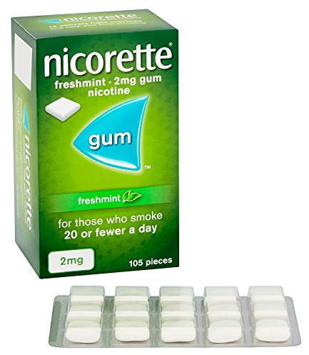 Nicorette Freshmint Gum 2mg - 105 Pieces