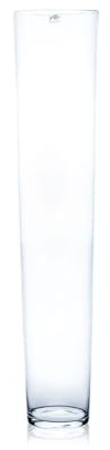 Sandra Rich Glasvase Bodenvase Dekoglas CONICAL konisch rund H 70cm D. 22cm Glas