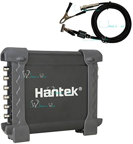 Hantek - Osciloscopio digital DAQ 8CH (generador programable 2.4MSa/s, 12 bits, sonda autoignición)