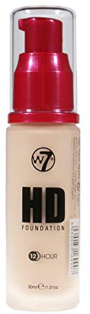 W7 High Definition Buff Pump Foundation, 30 ml