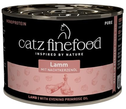 catz finefood Purrrr - Alimento para Gatos monoproteína Mojado N° 111, para Gatos sensibles a la nutrición, 70% de Carne, 6 latas de 200 g