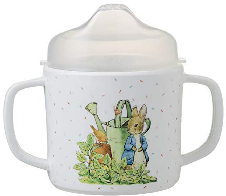Petit Jour Paris Tasse Deux Anses avec Bec Amovible Pierre Lapin Antidérapante! Multicolore, 1 Pièce