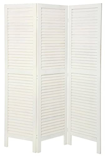 Atmosphera - Paravent Bois - Blanc H170 cm