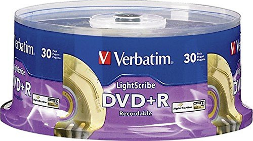 Verbatim 95091 DVD+R 30PK Lightscribe