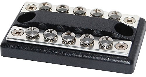 Blue Sea Systems 2701 DualBus 100A BusBar - 5 Circuit, Beige