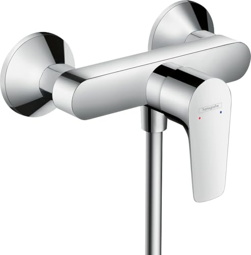 hansgrohe Talis E - Duscharmatur Aufputz für 1 Verbraucher, Mischbatterie Dusche, Einhebelmischer, Chrom