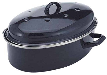 Judge Essentials Enamel, Oval Roaster, 5.2L, Enamel, Black