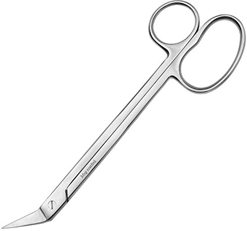 May - Ciseaux à ongles avec très grande Gérer les yeux & Micro dentelée - Inox