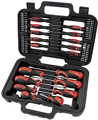 58pc Screwdriver Set In Case Tool Kit Torx Bit Phillips Precision Slotted