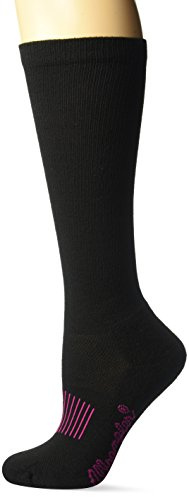 Wrangler Women's Ladies Western Boot Socks 3 Pair Pack, Black, Medium