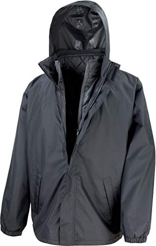 Result Unisex R215x Core 3-in-1 Jacke mit gestepptem Bodywarmer M Schwarz