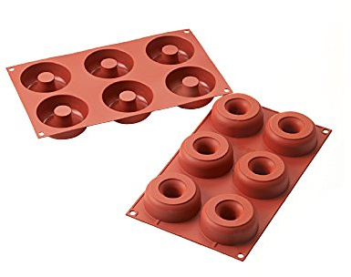 Silikomart Professional SF170 Silicone Mold, Donuts