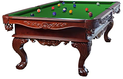 Billiard-Royal Billardtisch Pooltisch Modell Avalon 9 ft. mit hochwertigem K-55 Bandengummi und freier Tuchwahl, Tuchfarbe:Yellow Green