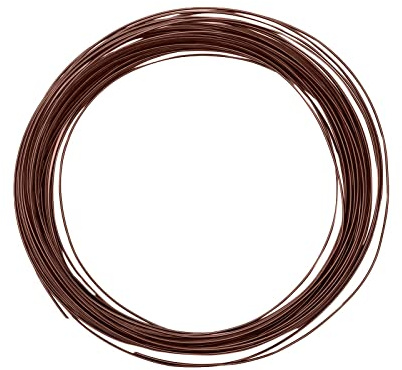 Vaessen Creative 24250-016 Aludraht Schmuck 0,8 mm x 15 m, Biegsam Schmuckdraht, Aluminium, braun, 1500 x 0.011 x 0.2 cm
