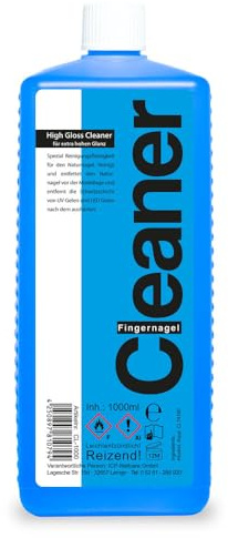 Nail Cleaner Gelnägel - Nailcleaner blau - UV Gel Polish Nailcleaner - Entfetter Nägel - UV LED Nagellack Reiniger - Cleaner Nägel zum reinigen und entfetten (1000 ml)