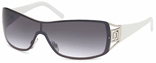 BEZLIT Damen Herren Sonnenbrille Monoscheiben B552 (Weiß)