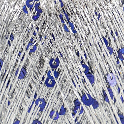King Cole Cosmos Glitzer-Strickgarn, 25 g Knäuel, metallische Pailletten, Bastelgarn (Tanzanit – 1105)