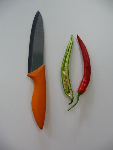point-home Keramikmesser Universalmesser Kochmesser Messer mit 150mm Klinge orange