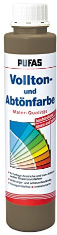 PUFAS Vollton- und Abtönfarben erdbraun 0,75 Liter