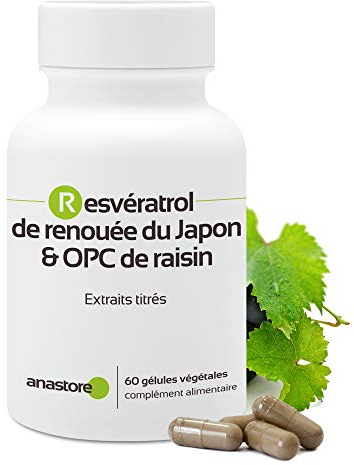 OPC DI UVA E RESVERATROLO * 60 mg / 60 capsule * Titolato al 95% di proantocianidine e al 50% di resveratrolo