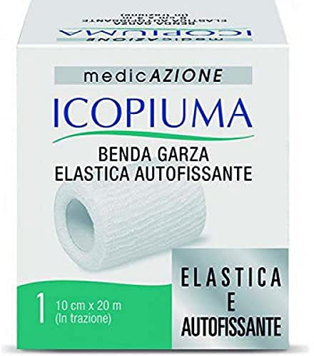 Icopiuma Benda Garza Elastica Autofissante, 10 cm x 20 M, 1 unità