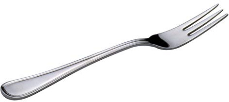 PIAZZA Paquete de 12 tenedores para tartas de acero inoxidable – Línea Vienna – Longitud 16,5 cm