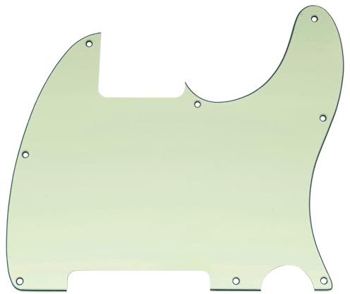 Musiclily 8 Löcher TL Schlagbrett Pickguard Rohling 3 lagig Mint Green | für Fender USA/Mexican Standard Esquire E-Gitarre