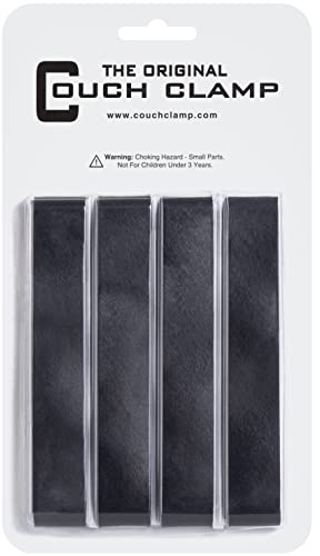 Couch Clamp Sectional Connectors (4 Pack) – Keep Cushions from Sliding, Easy Install Straps, Universal Fit for Modular Couches – Prevent Floor Scratches
