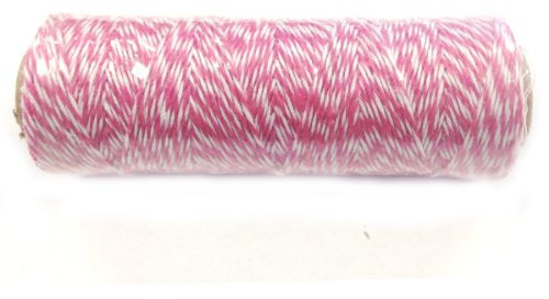 Wrapables Cordel de algodón de 4 Capas, 110 Yardas, Rosa Intenso