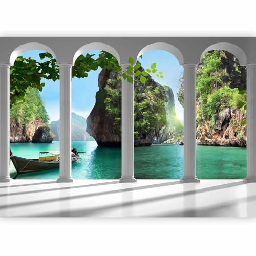 murando - Fototapete Vlies Paradies, 300x210 cm, Schlafzimmer, Wohnzimmer | Full HD Druck, 3D-Effekt, lichtbeständige Farben, ideal fürs Wohn- oder Schlafzimmer, schnelle Montage, lichtbeständig, edel