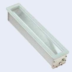 Raso asimmetrico IP67 – Sistema di illuminazione Argento/satinato/vetro trasparente