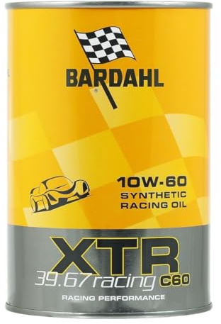 Bardahl 327039 - Olio Motore per Auto, XTR C60 RACING 39.67 10W60, 1 Litro, Lubrificante Speciale per Impieghi Sportivi, Formula 100% sintetica