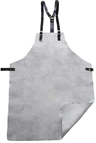 NITRAS 2100 Spaltlederschürze Schürze Schweisserschürze beige Gr. 80 x 100 cm