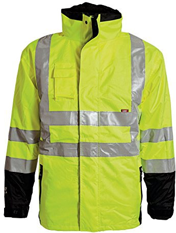 Elka Jacke Warn-Gelb-Schwarz (2 in 1) Gr S 086100R 042