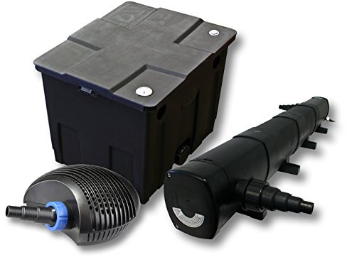 SunSun filtración estanque para 12000L con 72W Clarificador y CTF bajo consumo de bomba con 20W