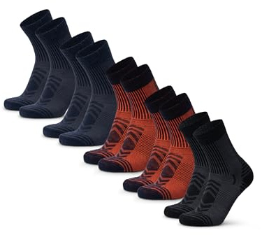 DANISH ENDURANCE Lightweight Merino Wool Hiking Socks, Pack of 3 or 5 - Anti Blister Socks, Warm Men & Women